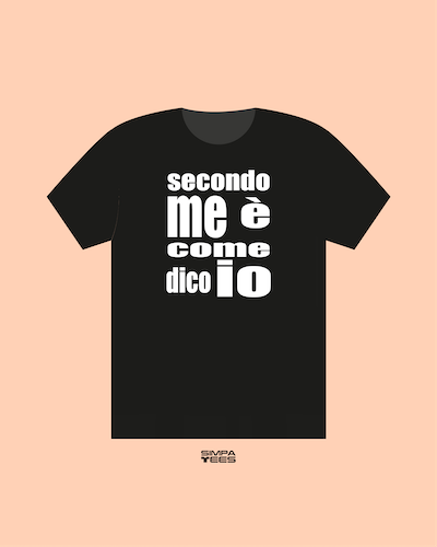 SECONDO ME - t-shirt maniche corte