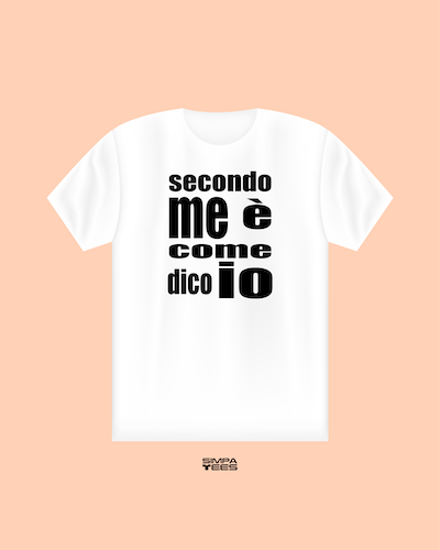 SECONDO ME - t-shirt maniche corte