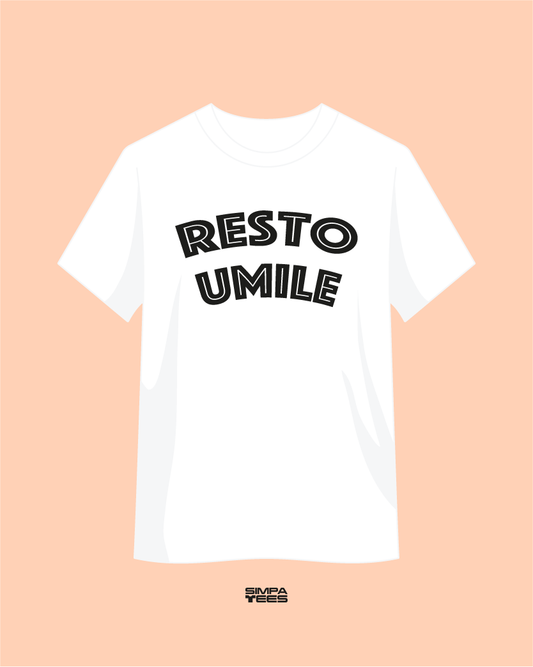 RESTO UMILE - t-shirt maniche corte